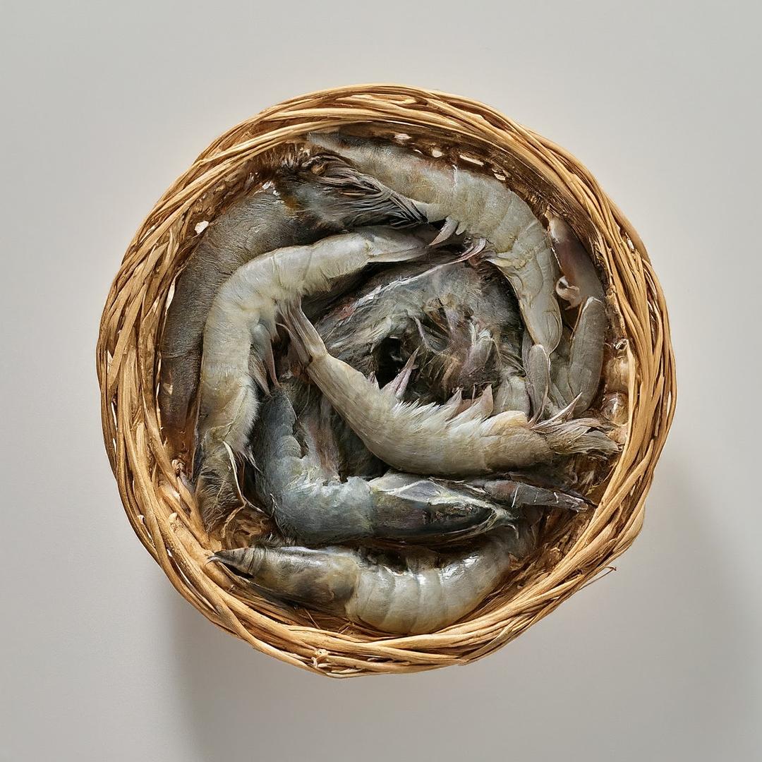 a bowl of shrimps